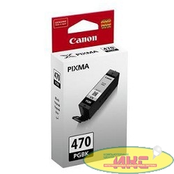 Canon PGI-470PGBK 0375C001 Картридж для Pixma iP7240/MG6340/MG5440, черный