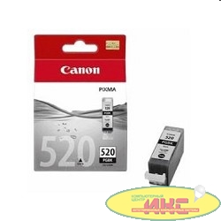 Canon PGI-520Bk 2932B004 Картридж для IP3600, IP4600, MP540, MP620, MP630, MP980, Черный, 330стр.