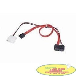 Gembird/Cablexpert Кабель Combo miniSATA , molex+SATA/miniSATA, 6pin+7pin, (длина инт-35см, пит-30см),(CC-SATA-C2)