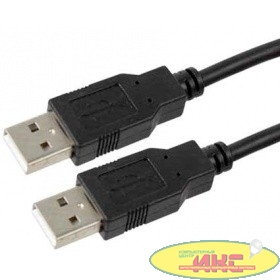 Cablexpert Кабель USB 2.0 Pro , AM/AM, 1.8м, экран, черный, пакет (CCP-USB2-AMAM-6)