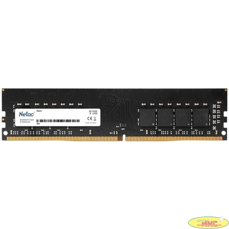 Netac DDR4 DIMM 8GB NTBSD4P32SP-08 PC4-25600, 3200MHz