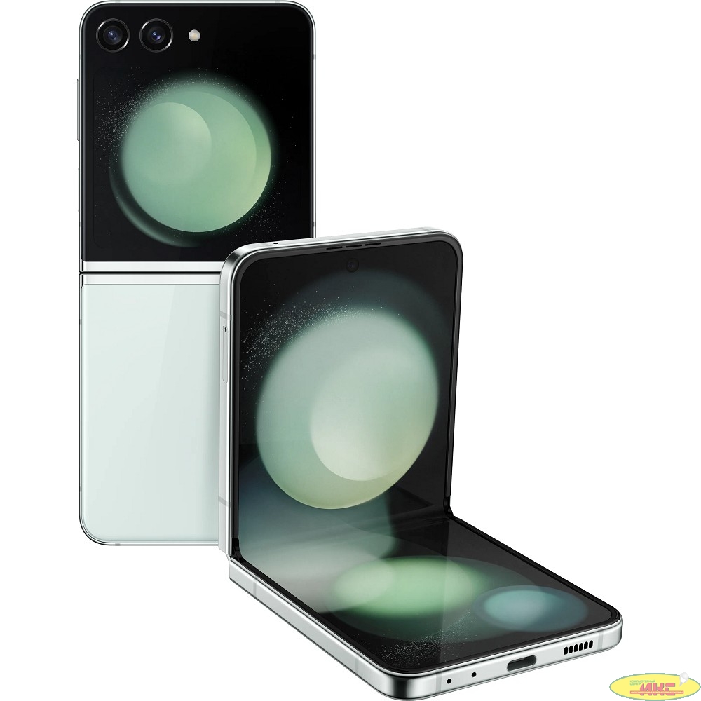 Смартфон Samsung SM-F731B Galaxy Z Flip 5 5G 512Gb 8Gb мятный раскладной 3G 4G 1Sim 6.7" 1080x2640 Android 13 12Mpix 802.11 a/b/g/n/ac/ax NFC GPS GSM900/1800 GSM1900 TouchSc Protect