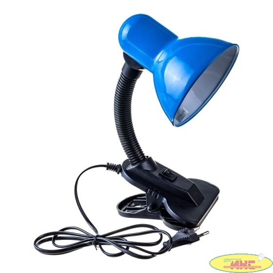 ЭРА Б0035060 Настольный светильник N-212-E27-40W-BU на прищепке синий 