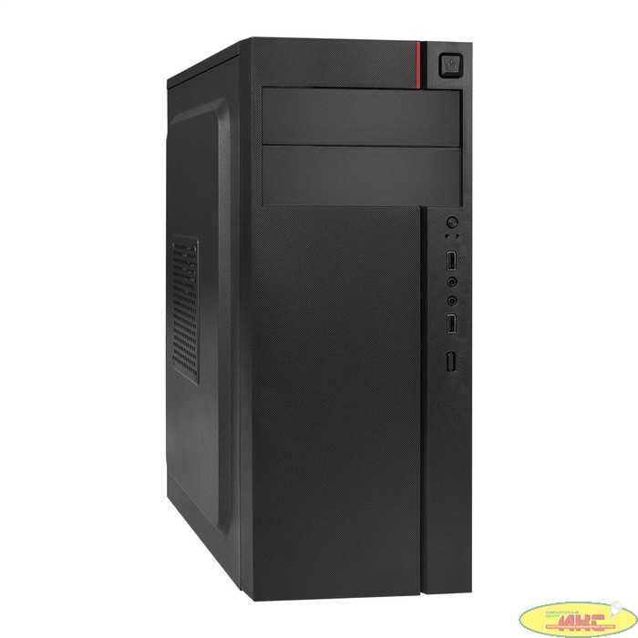 Exegate EX290172RUS Корпус Miditower ExeGate AA-440 (ATX, без БП, 2*USB, аудио, черный)