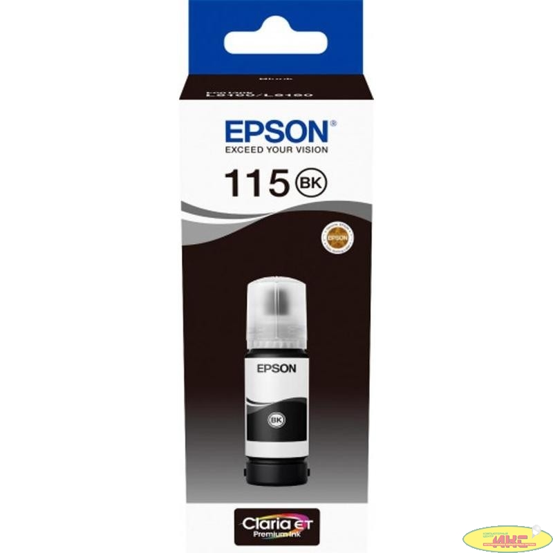 EPSON C13T07C14A  Контейнер с черными пигментными чернилами для L8160/L8180