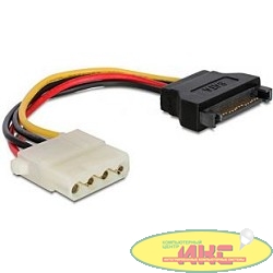 Кабель питания SATA Cablexpert 15см, sata 15pin/molex 4pin, пакет (CC-SATA-PS-M)