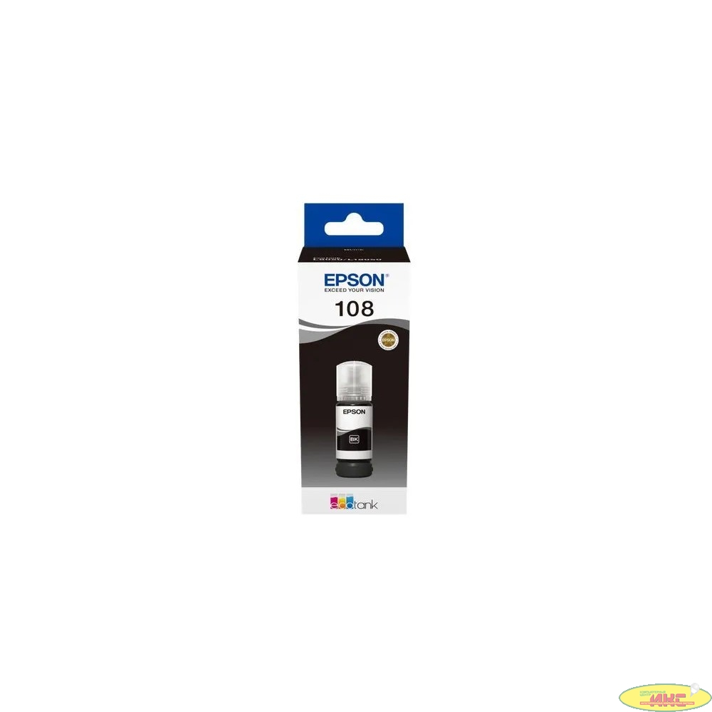 EPSON C13T09C14A Картридж 108 EcoTank Ink для Epson L8050/L18050, Black 70ml