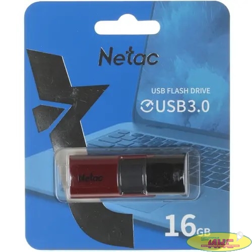 Netac USB Drive 16GB U182 Red USB3.0,retractable