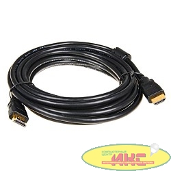 5bites APC-014-030 Кабель  HDMI M / HDMI M V1.4b, высокоскоростной, ethernet+3D, зол.разъемы, ферр.кольца, 3м.