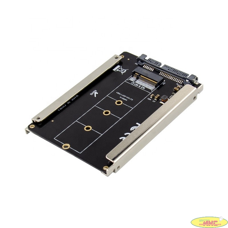 ORIENT C295S, Переходник NGFF (M.2) B-key SSD - SATA 2.5", тип 2230/2242/2260/2280, для подключения SSD M.2 SATA в отсек HDD 2.5" (30916)