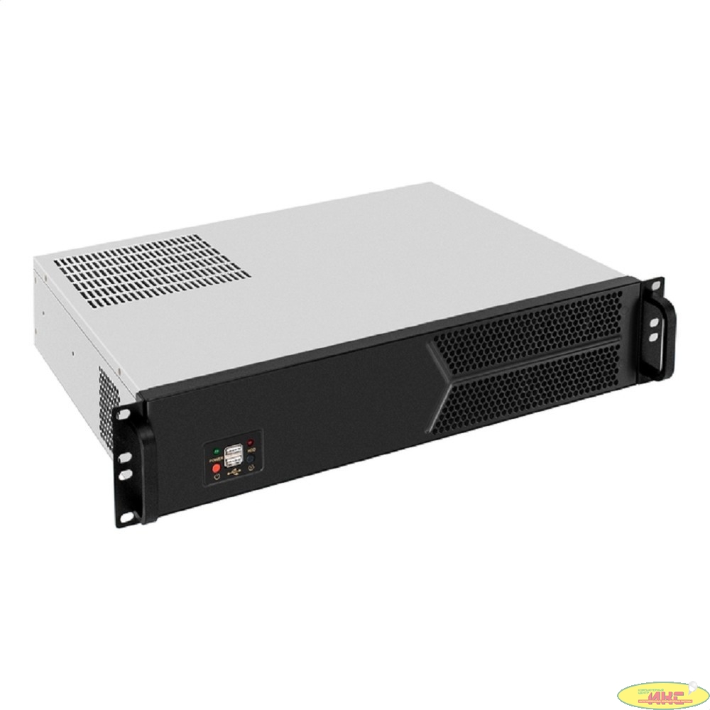 Exegate EX298437RUS Серверный корпус ExeGate Pro 2U330-03 <RM 19", высота 2U, глубина 330, БП 800PPH-SE, 2*USB>