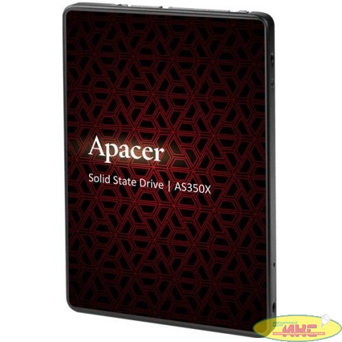 Apacer SSD PANTHER AS350X 128Gb SATA 2.5" 7mm, R560/W540 Mb/s, IOPS 80K, MTBF 1,5M, 3D NAND, Retail (AP128GAS350XR-1)