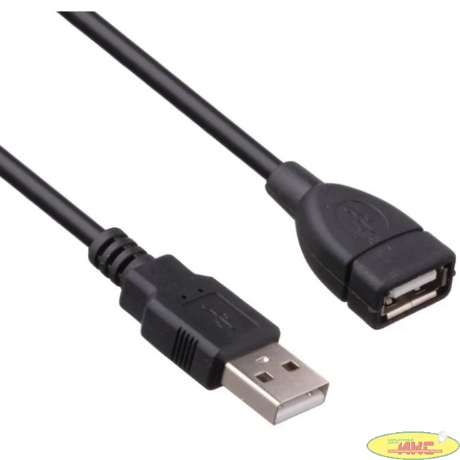 Exegate EX294764RUS Удлинитель USB 2.0 ExeGate EX-CCF-USB2-AMAF-4.5F (Am/Af, позолоченные контакты, ферритовые кольца, 4,5м)