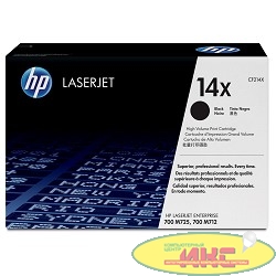 HP CF214X Картридж, Black{LaserJet 700 MFP M712, Black, (17 500стр.)}