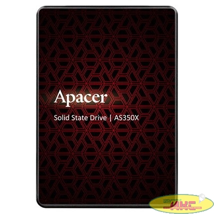 Apacer SSD PANTHER AS350X 512Gb SATA 2.5" 7mm, R560/W540 Mb/s, IOPS 80K, MTBF 1,5M, 3D NAND, Retail (AP512GAS350XR-1)