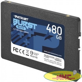 Накопитель SSD Patriot SATA-III 480Gb PBE480GS25SSDR Burst Elite 2.5" (PBE480GS25SSDR)