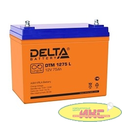 Delta DTM 1275 L (75 А\ч, 12В) свинцово- кислотный аккумулятор  