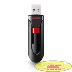 SanDisk USB Drive 64Gb Cruzer Glide SDCZ60-064G-B35 {USB2.0, Black/Red}  