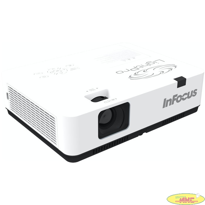 INFOCUS IN1046 Проектор {3LCD 4600lm WXGA 1.26~2.09:1 50000:1 (Full3D) 16W 2xHDMI 1.4b, VGA in, CompositeIN, 3,5 mm audio IN, RCAx2 IN, USB-A, VGA out, 3,5 audio OUT, RS232, Mini USB B serv}