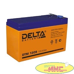 Delta DTM 1209  (9 А\ч, 12В) свинцово- кислотный аккумулятор  