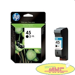 HP 51645AE Картридж №45, Black {DJ710/720/8XX/1600/930C/950/959/970Cxi/DJ1100/20/1220C/6122/27, black (42ml)}