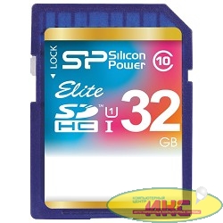 SecureDigital 32Gb Silicon Power SP032GBSDHAU1V10 {SDHC Class 10, UHS-I}