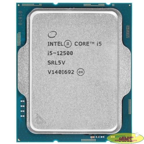 CPU Intel Core i5-12500 Alder Lake OEM {3.0 ГГц/ 4.6 ГГц в режиме Turbo, 18MB, Intel UHD Graphics 770, LGA1700}