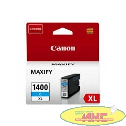 Canon PGI-1400XL C Картридж струйный для MAXIFY МВ2040 и МВ2340, голубой