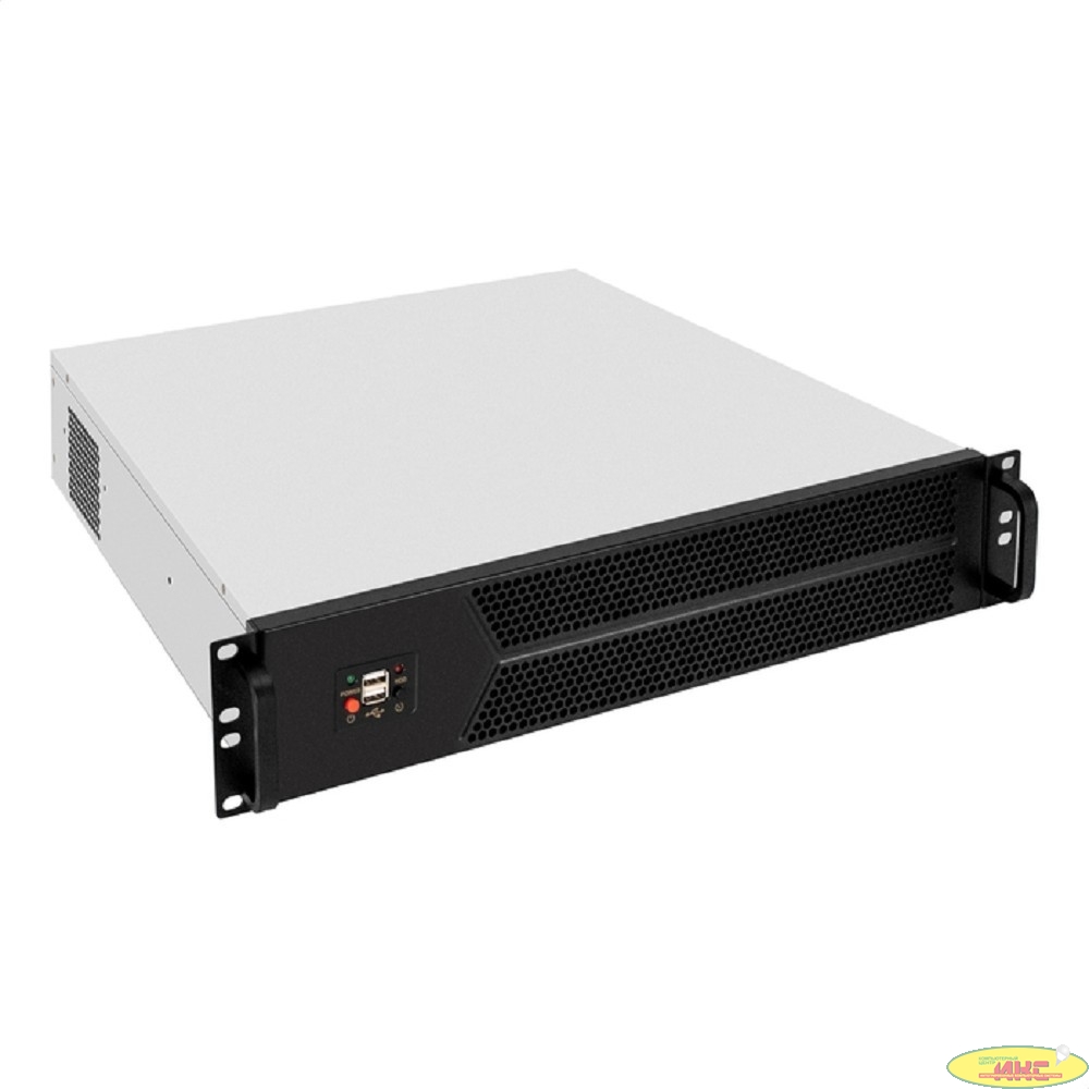 Exegate EX298493RUS Серверный корпус ExeGate Pro 2U450-06 <RM 19", высота 2U, глубина 450, БП 1U-1100ADS, 2*USB>