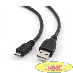Gembird/Cablexpert CCP-mUSB2-AMBM-0.5M Кабель USB 2.0 Pro , AM/microBM 5P, 0.5м, экран, черный, пакет 