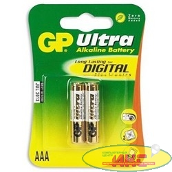 GP 24AU-CR2 Ultra AAA,  (2 шт. в уп-ке) {02919}