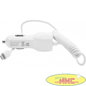 Harper Автомобильное зарядное устройство  CCH-3115 white  (1 USB-порт, 2.1А, кабель lightning;)