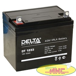 Delta DT 1233 (33 А\ч, 12В) свинцово- кислотный аккумулятор  