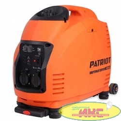 Генератор инверторный PATRIOT 3000il [474101046] {Двигатель 4т, АИ-92, 149сс, мощность рабочая/максимальная -3,0/3,5 кВт, объём бака - 5,7 л, 2 розетки Euro 16A, вес 31,5 кг}