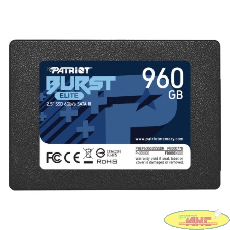 SSD жесткий диск SATA2.5" 960GB BURST PBE960GS25SSDR PATRIOT