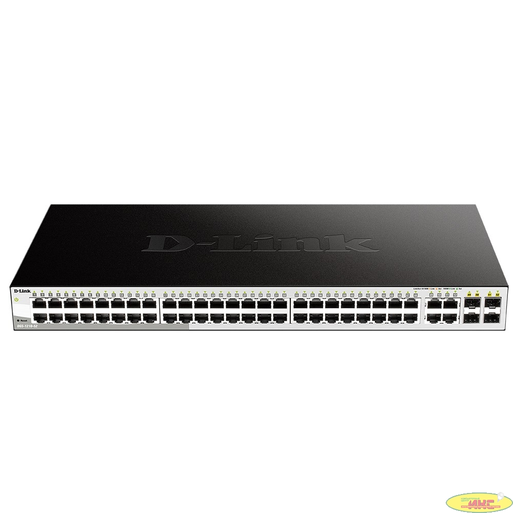 D-Link DGS-1210-52/FL2A Управляемый L2 коммутатор с 48 портами 10/100/1000Base-T и 4 комбо-портами 100/1000Base-T/SFP 