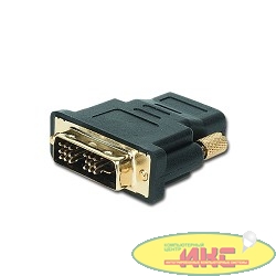 Gembird Переходник HDMI-DVI 19F/19M (мама-папа), золотые разъемы  [A-HDMI-DVI-2]
