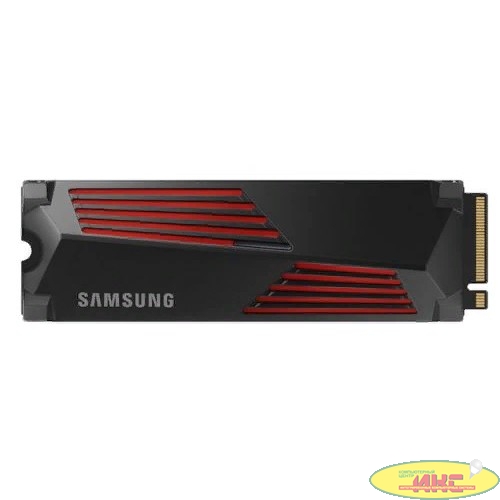 Твердотельный накопитель/ Samsung SSD 990 PRO, 2000GB, M.2(22x80mm), NVMe 2.0, PCIe 4.0 x4, V-NAND TLC, R/W 7450/6900MB/s, IOPs 1 400 000/1 550 000, DRAM buffer 2048MB, TBW 1200, DWPD 0.33, with Heats
