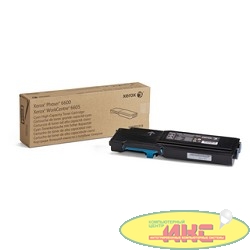 XEROX 106R02233 Тонер-картридж  голубой  (6K) Phaser 6600/WC 6605
