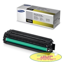 Samsung CLT-Y504S/SEE for CLP-415N/415NW/CLX-4195FN, Yellow (SU504A)