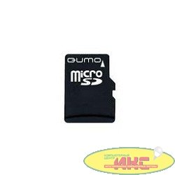 Micro SecureDigital 4Gb QUMO QM4GMICSDHC10 {MicroSDHC Class 10, SD adapter}