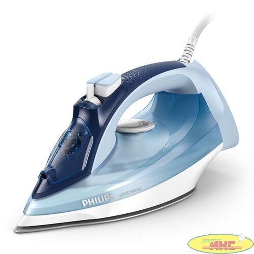 Утюг электрический Philips/ 2400 Вт, удар 180 г, пар 45 г/мин, 320 мл, SteamGlide Plus, автоотключение