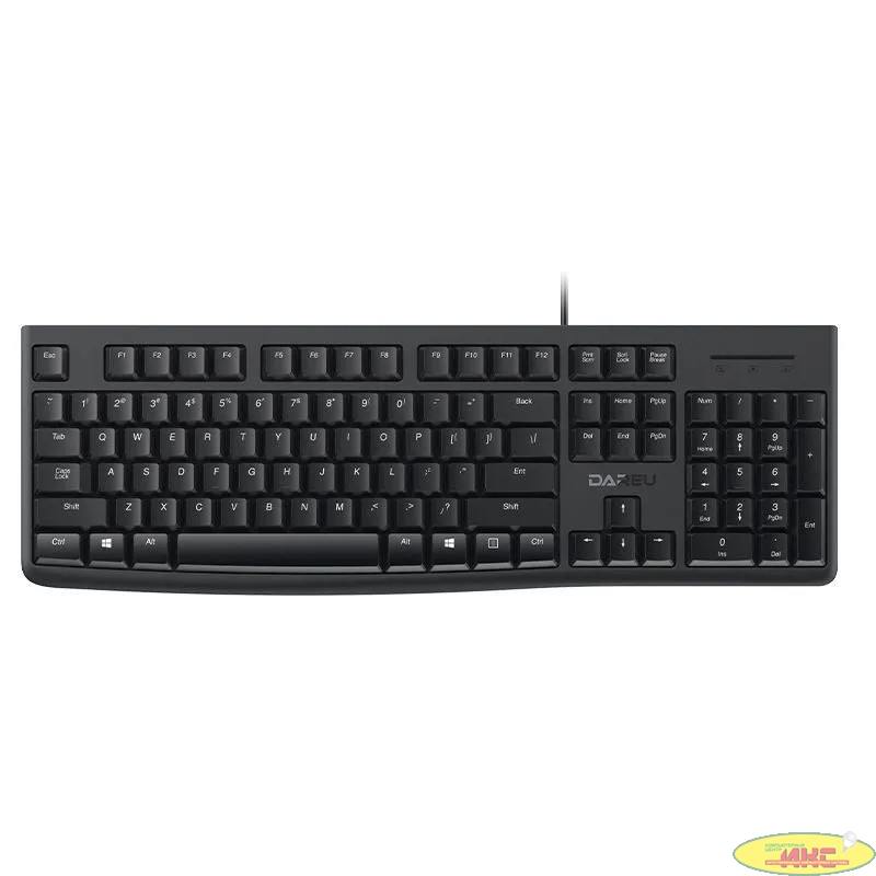 Клавиатура проводная Dareu LK185 Black (черный), мембранная, 104 клавиши, EN/RU, 1,8м