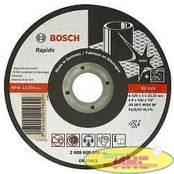 Bosch 2608600094 ОТРЕЗНОЙ КРУГ INOX 125X2 ММ