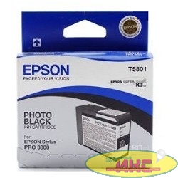 EPSON C13T580100 Картридж Epson C13T580100 чёрный (Photo Black) 80 мл