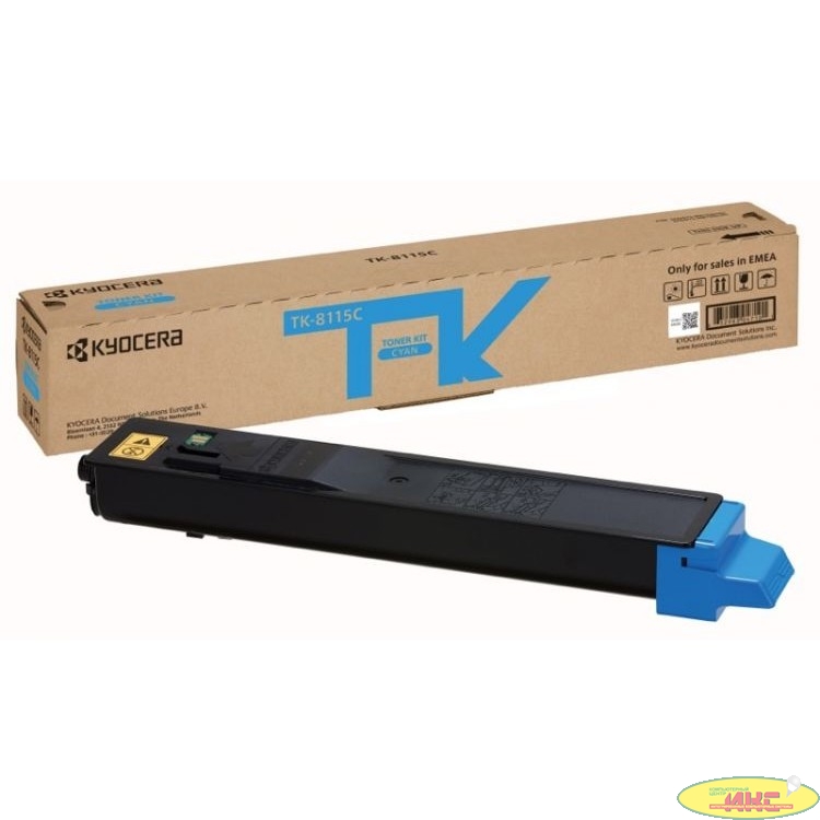 Kyocera-Mita TK-8115C Тонер-Картридж, Cyan {M8124cidn/M8130cidn (6000стр.)}