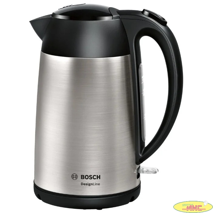 Чайник электрический Bosch TWK3P420 1.7л. 2400Вт черный (корпус: нержавеющая сталь)