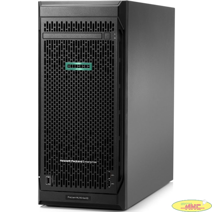 Сервер ProLiant ML110 Gen10 Bronze 3206R HotPlug Tower(4.5U)/Xeon8C 1.9GHz(11MB)/1x16GbR1D_2933/S100i(ZM/RAID 0/1/10/5)/noHDD(4/8up)LFF/noDVD/iLOstd/2NHPFan/2x1GbEth/1x550W(NHP) (P21439-421)