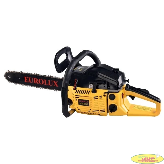Eurolux GS-4516 [70/6/7] Бензопила { 1800 Вт , Длина шины мм/ дюймы 400 / 16” Объём двигателя см3 45 }
