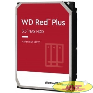 Накопитель на жестком магнитном диске WD Жесткий диск WD Red Plus™ WD120EFBX 12ТБ 3,5" 7200RPM 256MB (SATA-III) NAS Edition